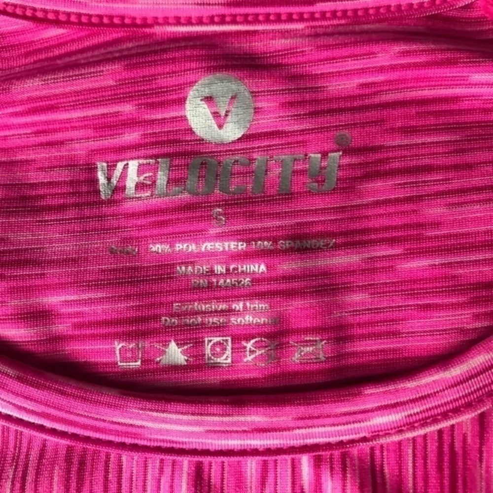 Velocity Athletic Active Wear Shirt Womens Pink Size Small